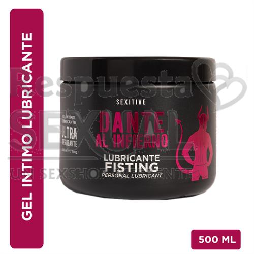 Lubricante fisting ultradeslizante Dante al Infierno 500 ml.